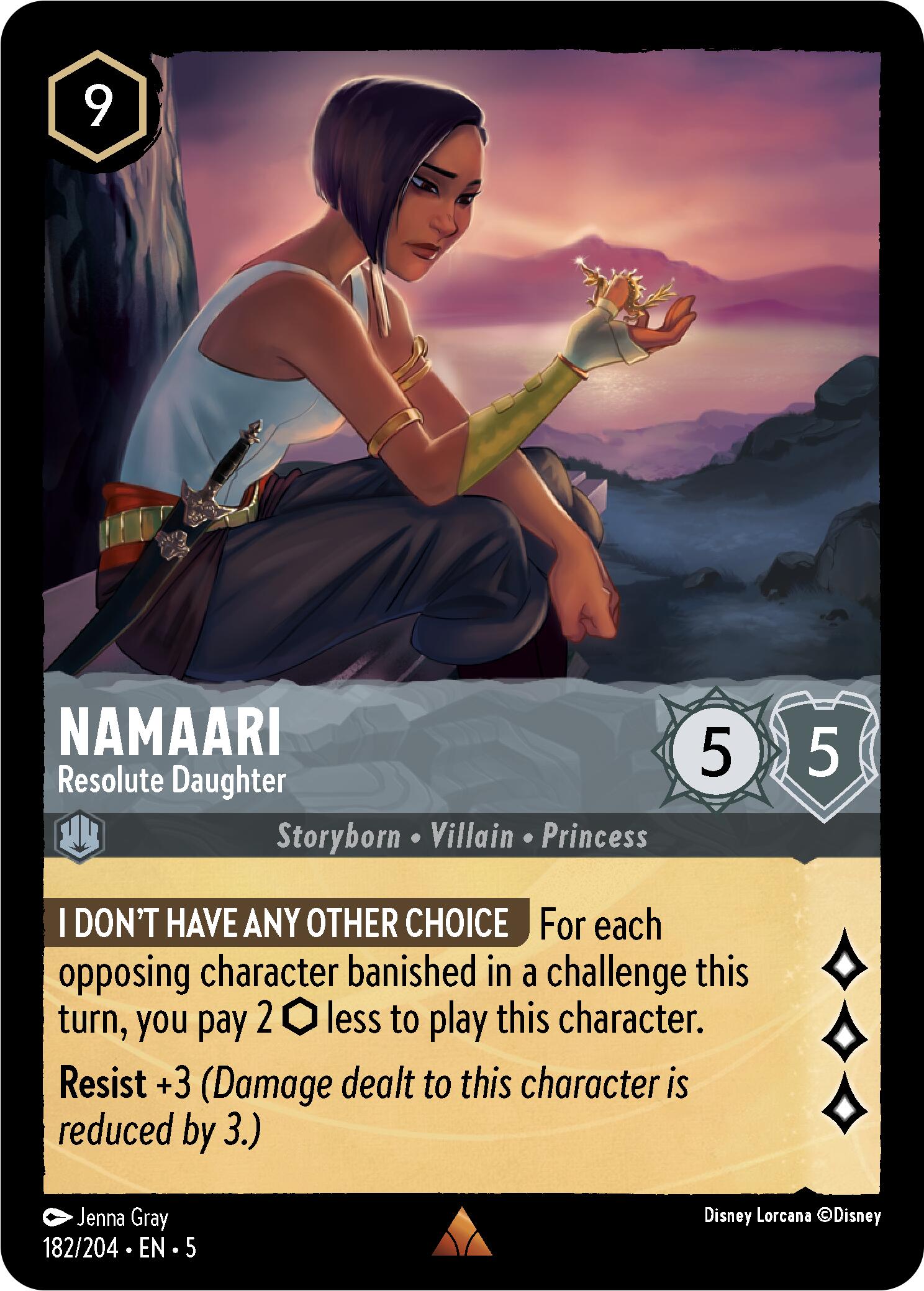 Namaari - Resolute Daughter (182/204) [Shimmering Skies] | Eastridge Sports Cards & Games