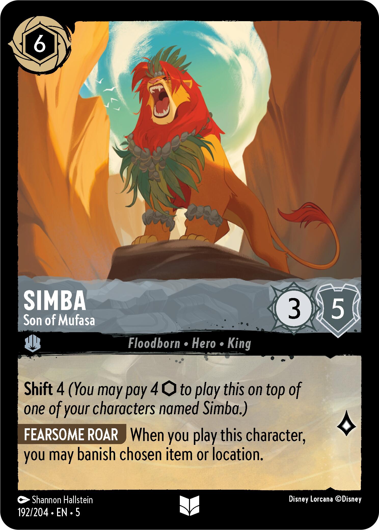 Simba - Son of Mufasa (192/204) [Shimmering Skies] | Eastridge Sports Cards & Games