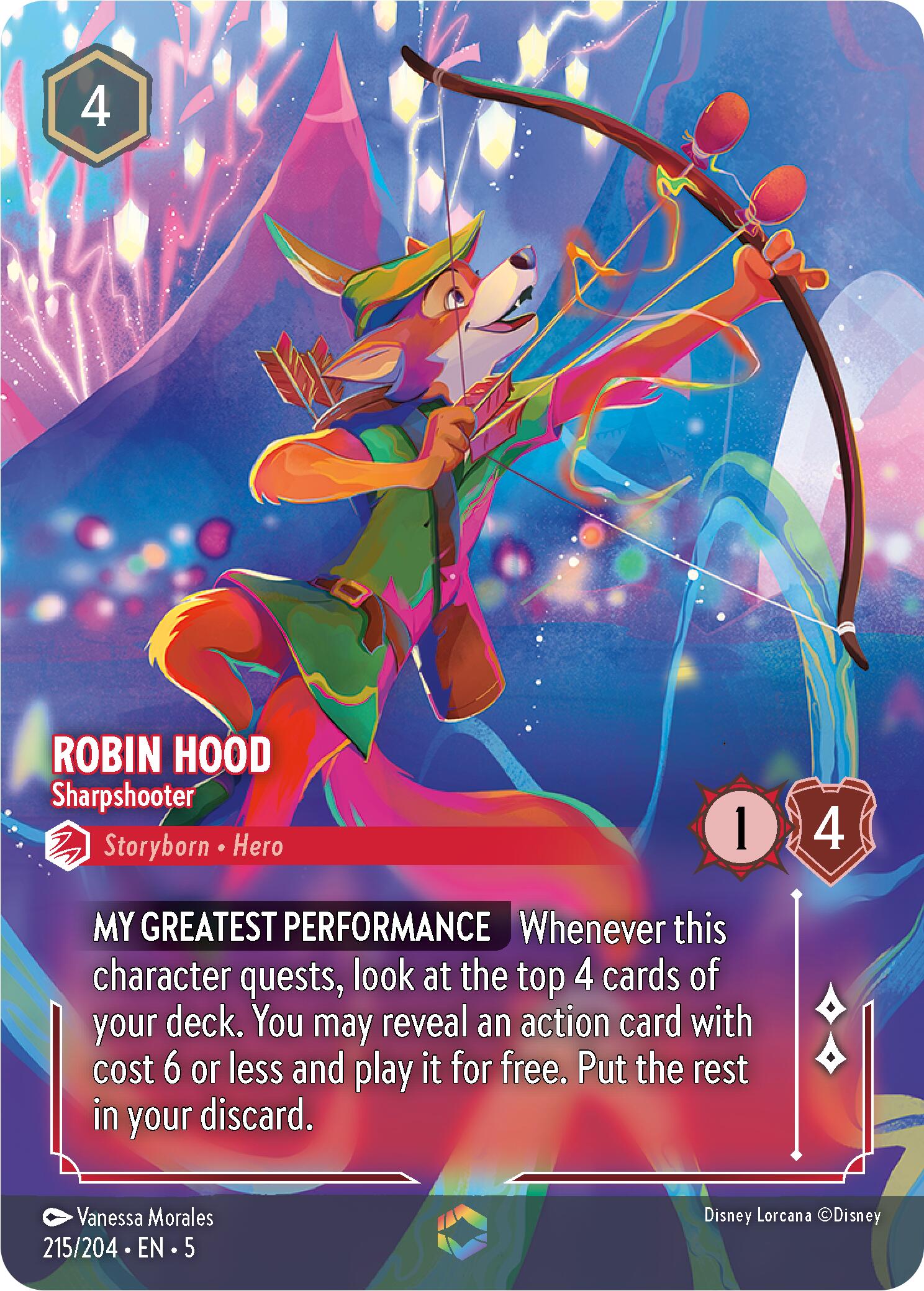 Robin Hood - Sharpshooter (Enchanted) (215/204) [Shimmering Skies] | Eastridge Sports Cards & Games