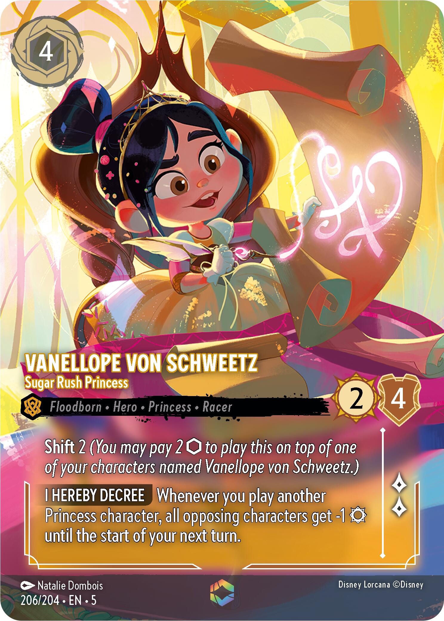 Vanellope von Schweetz - Sugar Rush Princess (Enchanted) (206/204) [Shimmering Skies] | Eastridge Sports Cards & Games