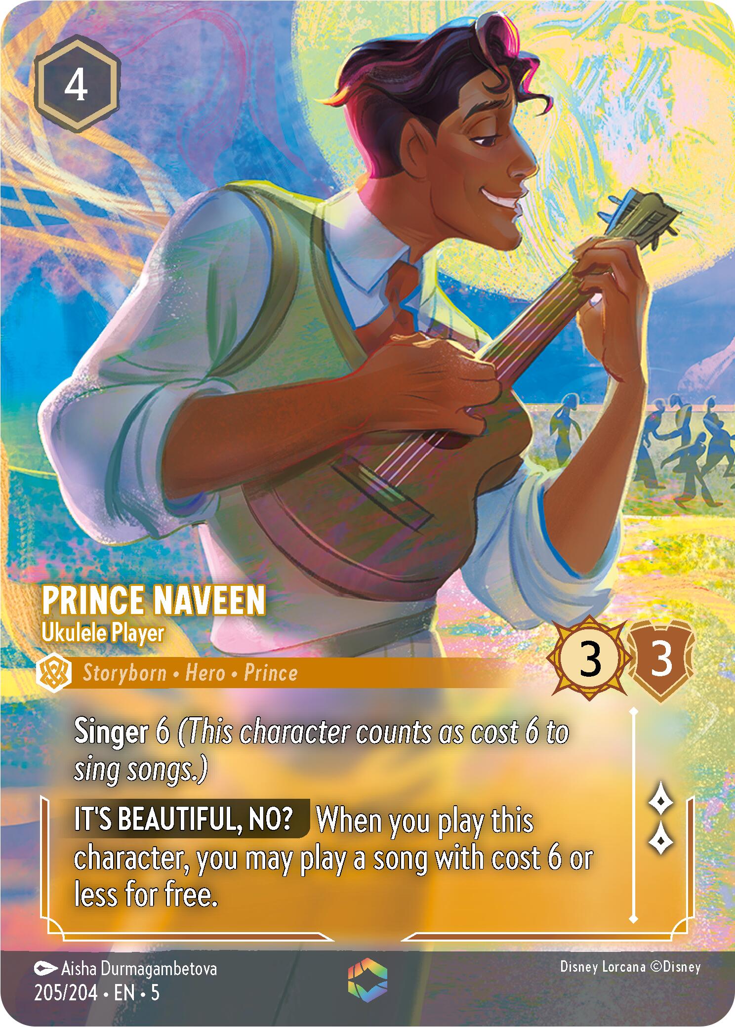 Prince Naveen - Ukulele Player (Enchanted) (205/204) [Shimmering Skies] | Eastridge Sports Cards & Games