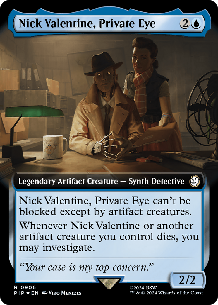Nick Valentine, Private Eye (Extended Art) (Surge Foil) [Fallout] | Eastridge Sports Cards & Games