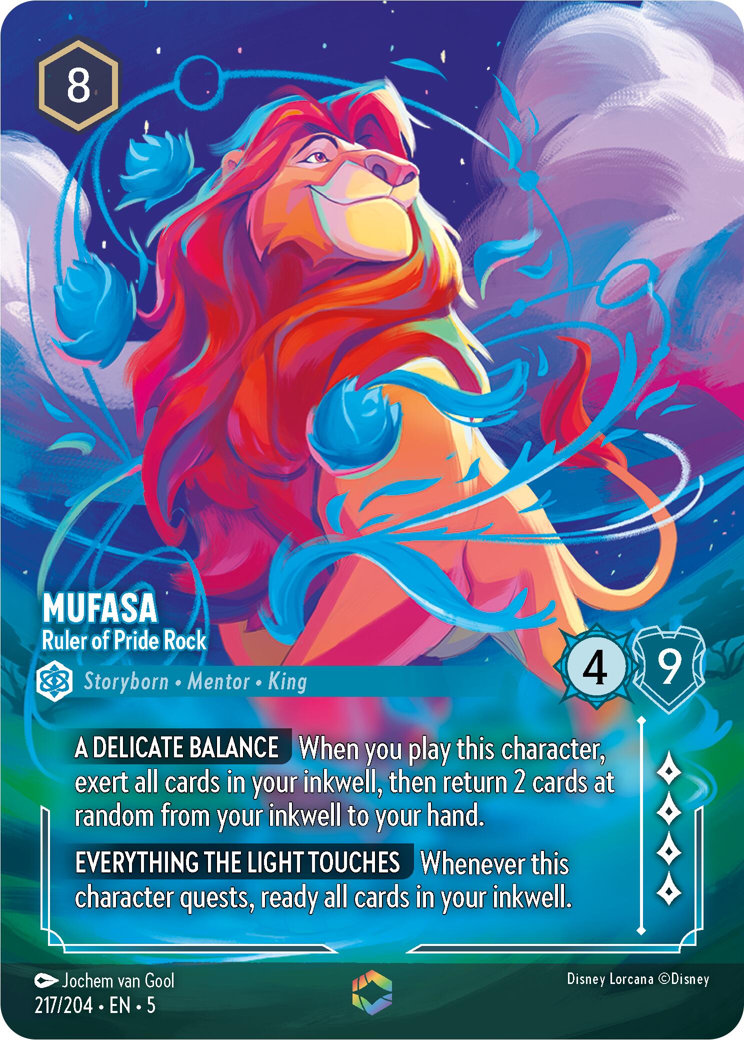 Mufasa - Ruler of Pride Rock (Enchanted) (217/204) [Shimmering Skies] | Eastridge Sports Cards & Games