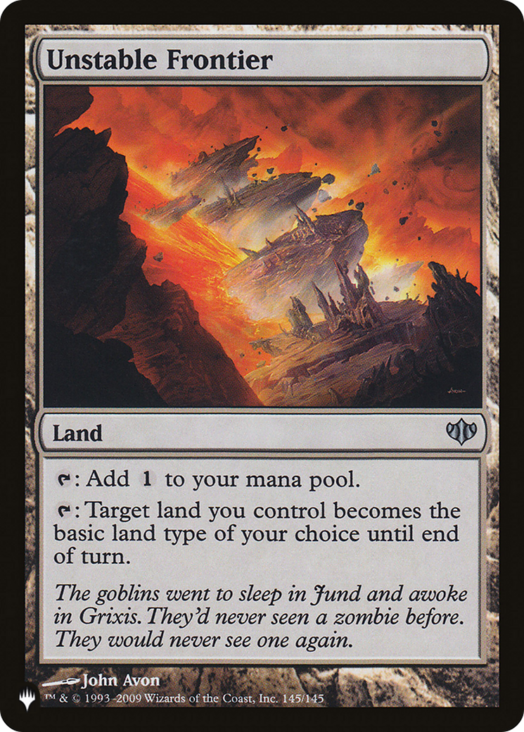 Unstable Frontier [The List] | Eastridge Sports Cards & Games