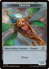 Thopter // Gnome Double-Sided Token [Edge of Eternities Commander Tokens] | Eastridge Sports Cards & Games