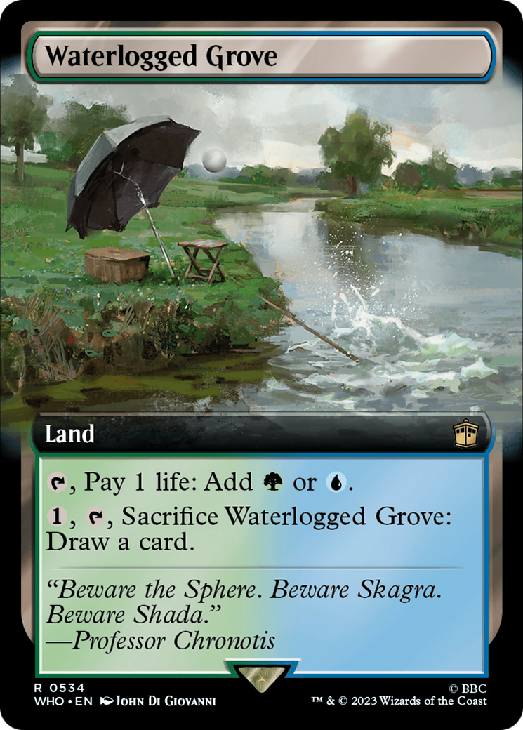 Waterlogged Grove (Extended Art) [Doctor Who] | Eastridge Sports Cards & Games