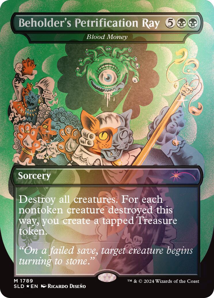 Beholder's Petrification Ray - Blood Money (Rainbow Foil) [Secret Lair Drop Series] | Eastridge Sports Cards & Games