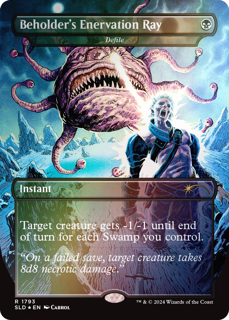 Beholder's Enervation Ray - Defile (Rainbow Foil) [Secret Lair Drop Series] | Eastridge Sports Cards & Games