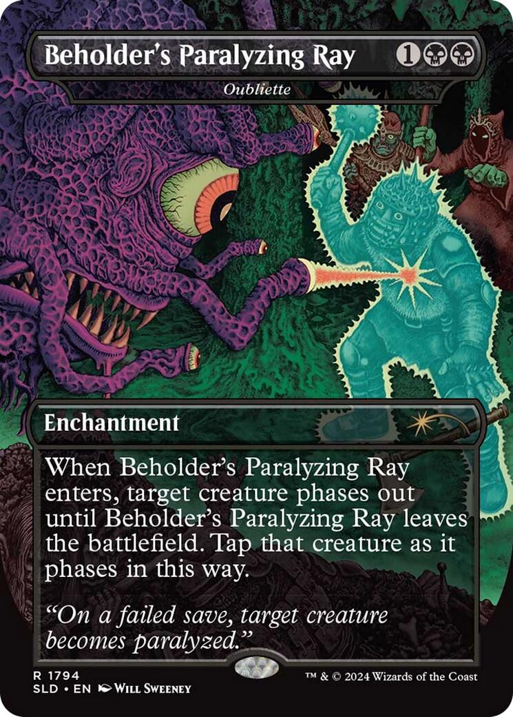 Beholder's Paralyzing Ray - Oubliette [Secret Lair Drop Series] | Eastridge Sports Cards & Games