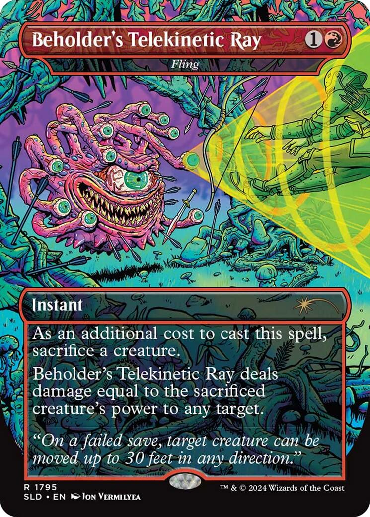 Beholder's Telekinetic Ray - Fling [Secret Lair Drop Series] | Eastridge Sports Cards & Games