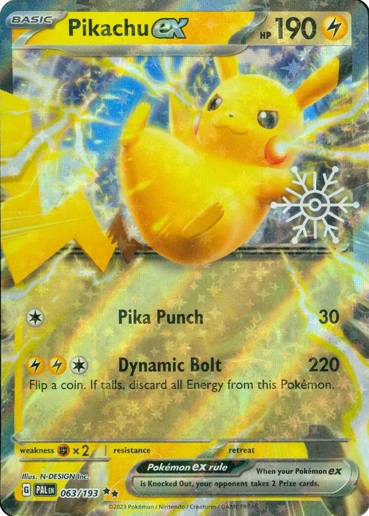 Pikachu ex (063/193) (Holiday Calendar) [Miscellaneous Cards] | Eastridge Sports Cards & Games