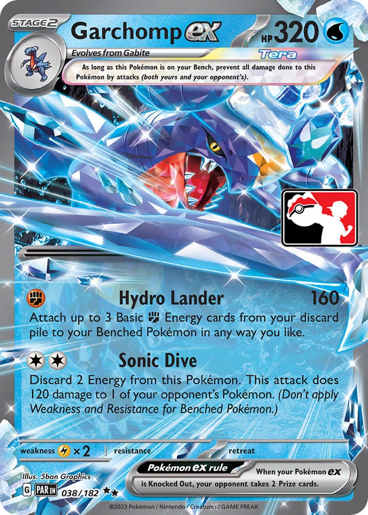 Garchomp ex (038/182) [Prize Pack Series Five] | Eastridge Sports Cards & Games