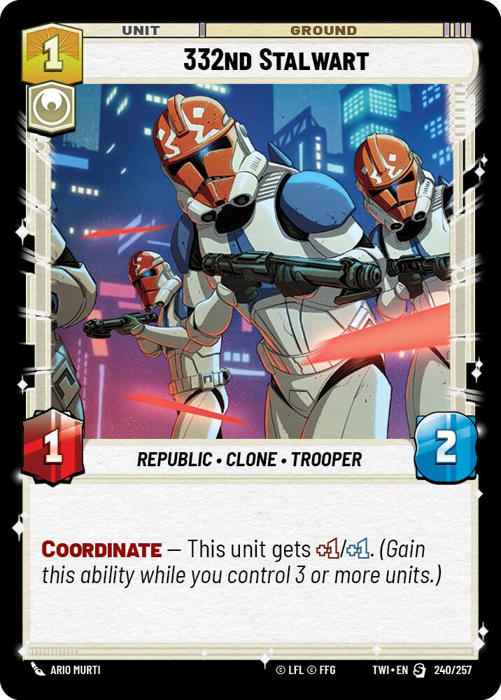 332nd Stalwart (240/257) (240/257) [Twilight of the Republic] | Eastridge Sports Cards & Games