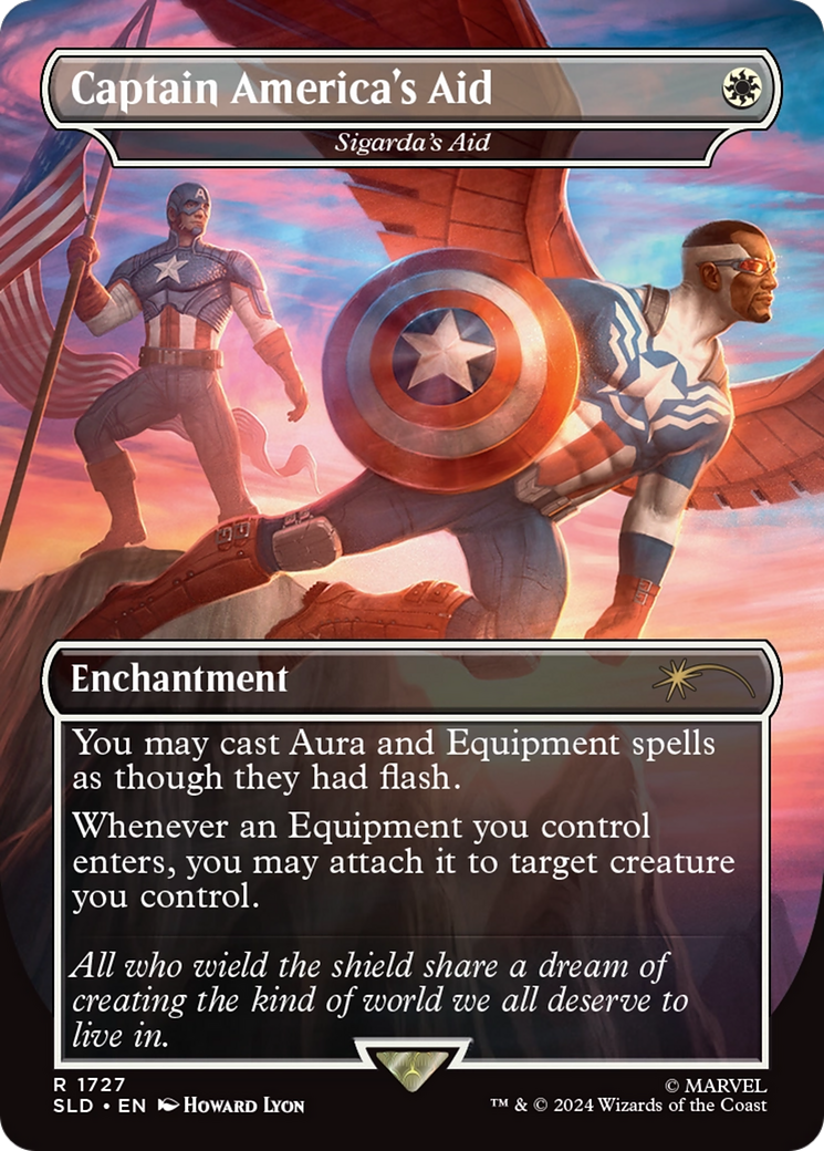 Captain America's Aid - Sigarda's Aid (Rainbow Foil) [Secret Lair Drop Series] | Eastridge Sports Cards & Games