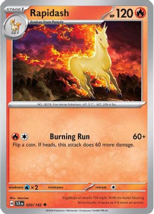 Rapidash (020/142) [Scarlet & Violet: Stellar Crown] | Eastridge Sports Cards & Games
