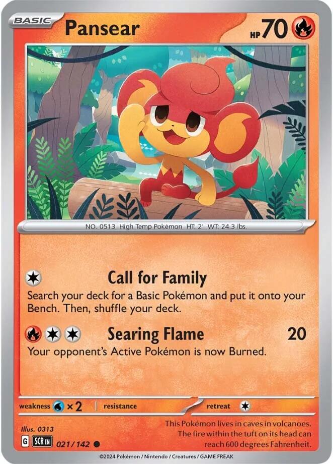 Pansear (021/142) [Scarlet & Violet: Stellar Crown] | Eastridge Sports Cards & Games