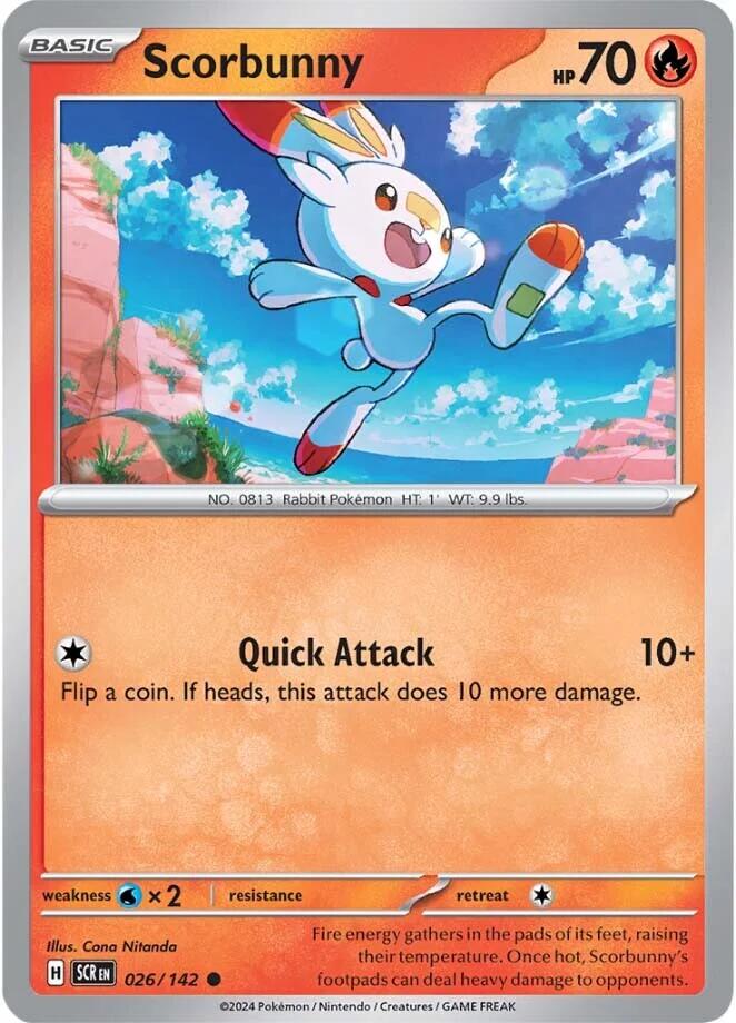 Scorbunny (026/142) [Scarlet & Violet: Stellar Crown] | Eastridge Sports Cards & Games