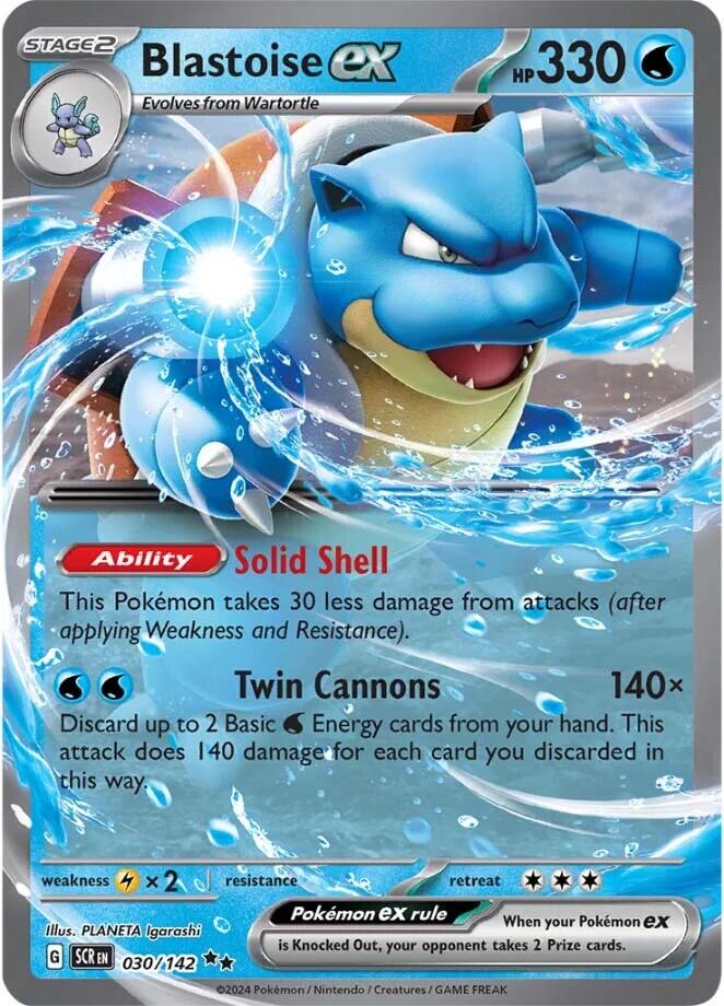 Blastoise ex (030/142) [Scarlet & Violet: Stellar Crown] | Eastridge Sports Cards & Games