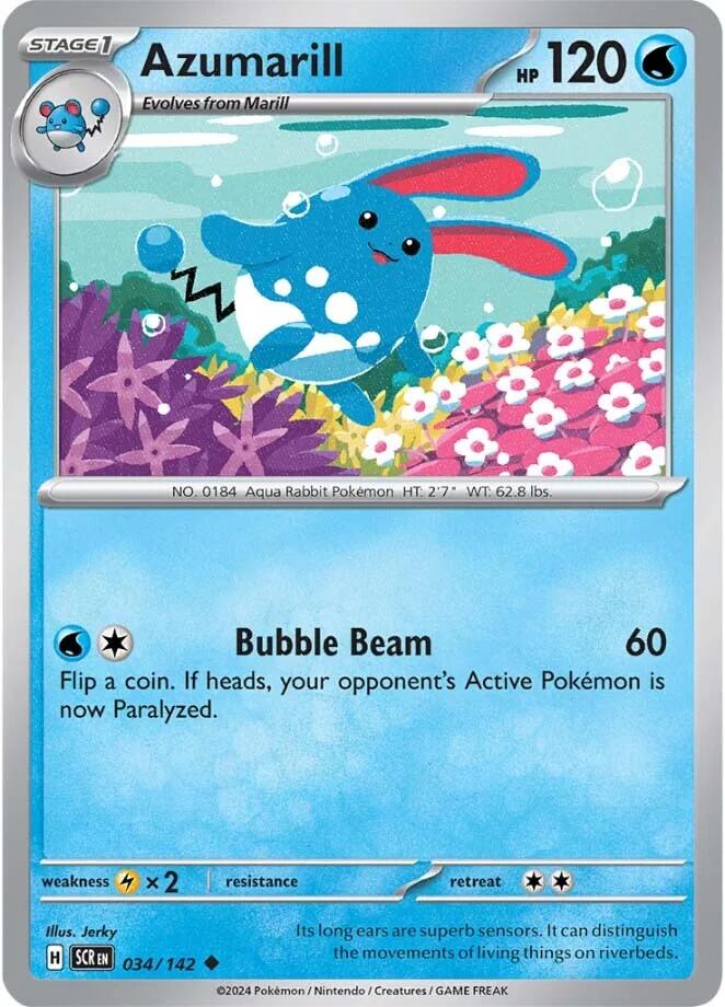 Azumarill (034/142) [Scarlet & Violet: Stellar Crown] | Eastridge Sports Cards & Games