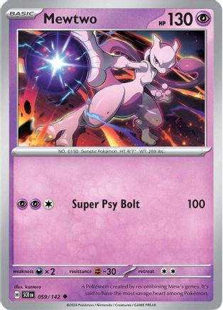 Mewtwo (059/142) [Scarlet & Violet: Stellar Crown] | Eastridge Sports Cards & Games