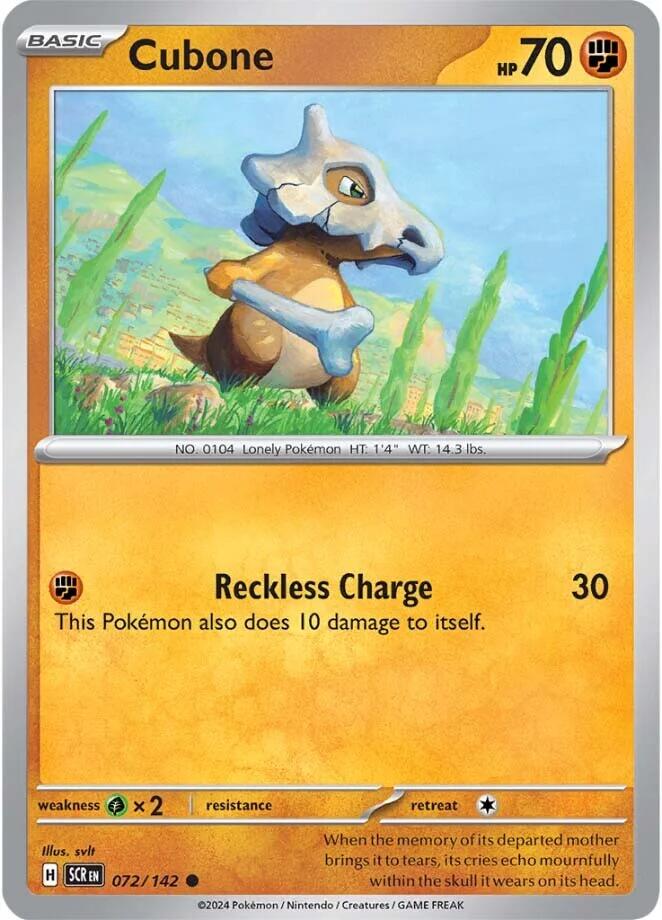 Cubone (072/142) [Scarlet & Violet: Stellar Crown] | Eastridge Sports Cards & Games