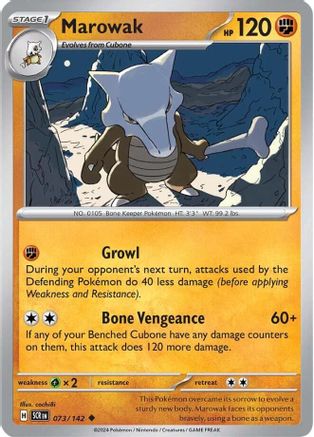 Marowak (073/142) [Scarlet & Violet: Stellar Crown] | Eastridge Sports Cards & Games
