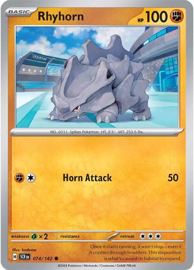 Rhyhorn (074/142) [Scarlet & Violet: Stellar Crown] | Eastridge Sports Cards & Games