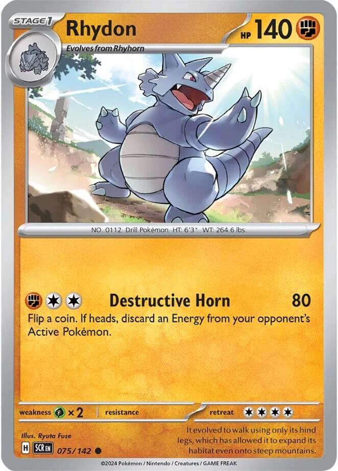 Rhydon (075/142) [Scarlet & Violet: Stellar Crown] | Eastridge Sports Cards & Games