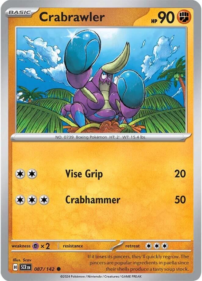 Crabrawler (087/142) [Scarlet & Violet: Stellar Crown] | Eastridge Sports Cards & Games