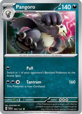 Pangoro (093/142) [Scarlet & Violet: Stellar Crown] | Eastridge Sports Cards & Games