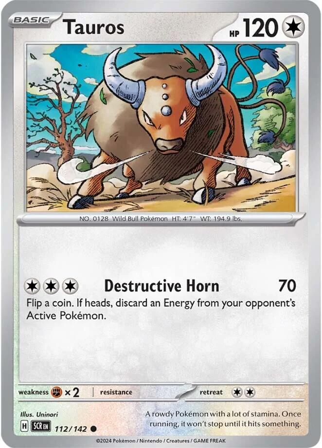 Tauros (112/142) [Scarlet & Violet: Stellar Crown] | Eastridge Sports Cards & Games