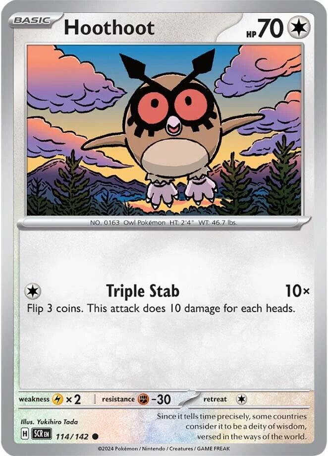 Hoothoot (114/142) [Scarlet & Violet: Stellar Crown] | Eastridge Sports Cards & Games