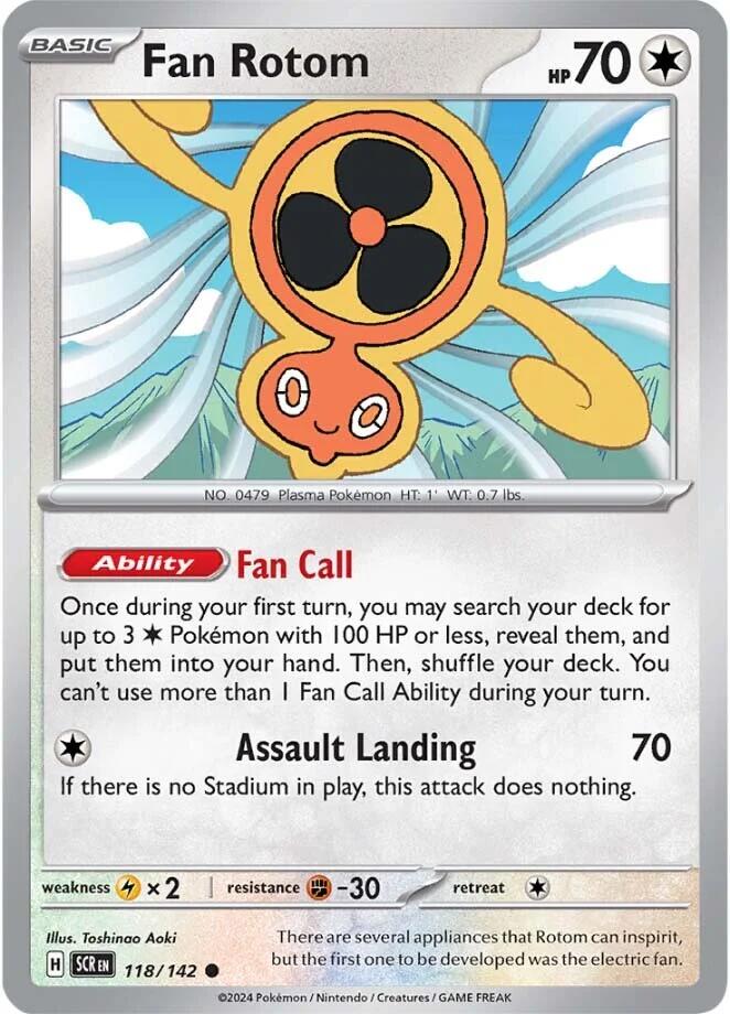 Fan Rotom (118/142) [Scarlet & Violet: Stellar Crown] | Eastridge Sports Cards & Games