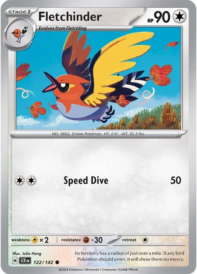 Fletchinder (122/142) [Scarlet & Violet: Stellar Crown] | Eastridge Sports Cards & Games