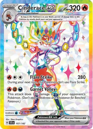 Cinderace ex (157/142) [Scarlet & Violet: Stellar Crown] | Eastridge Sports Cards & Games