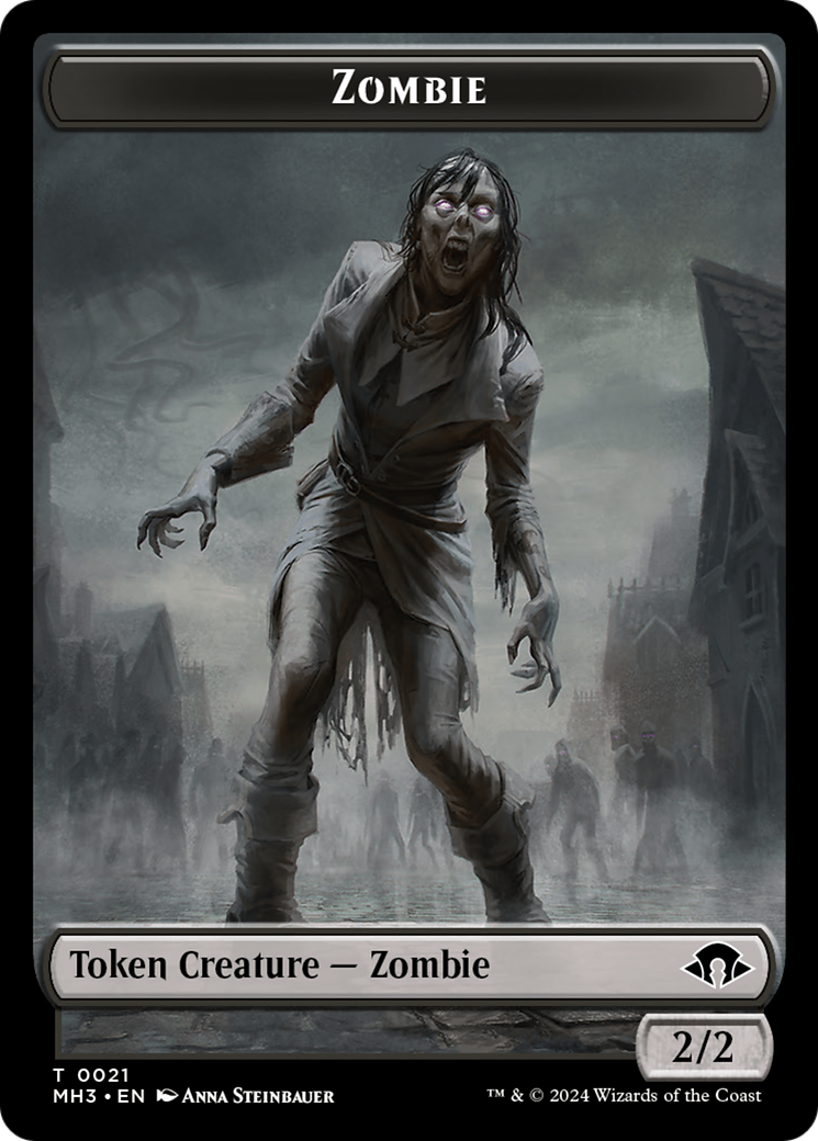 Zombie Token [Modern Horizons 3 Tokens] | Eastridge Sports Cards & Games