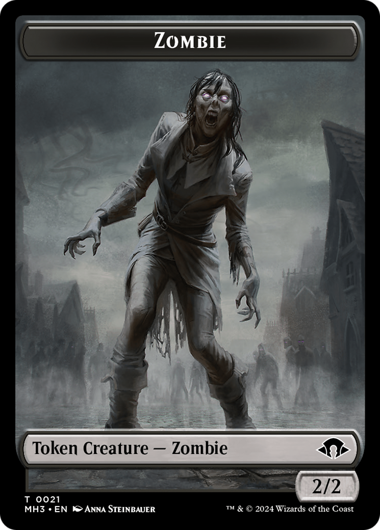 Eldrazi Spawn // Zombie Double-Sided Token [Modern Horizons 3 Tokens] | Eastridge Sports Cards & Games