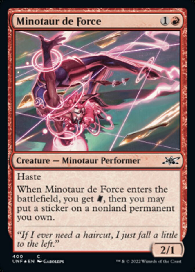 Minotaur de Force (Galaxy Foil) [Unfinity] | Eastridge Sports Cards & Games