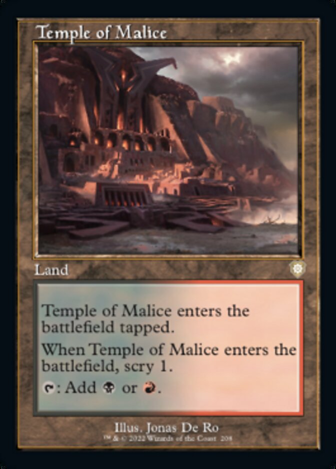Temple of Malice (Retro) [The Brothers' War Commander] | Eastridge Sports Cards & Games