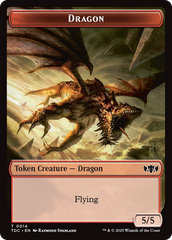 Copy // Dragon (0014) Double-Sided Token [Tarkir: Dragonstorm Commander Tokens] | Eastridge Sports Cards & Games