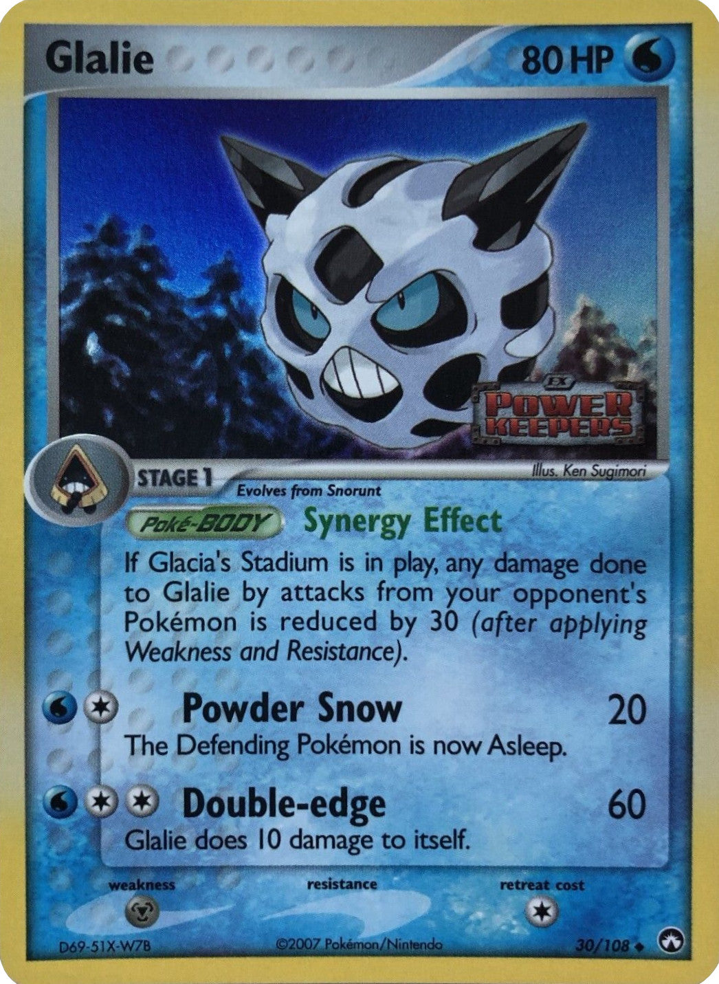 Glalie (30/108) (Stamped) [EX: Power Keepers] | Eastridge Sports Cards & Games