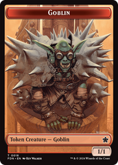 Goblin // Treasure Double-Sided Token [Foundations Tokens] | Eastridge Sports Cards & Games