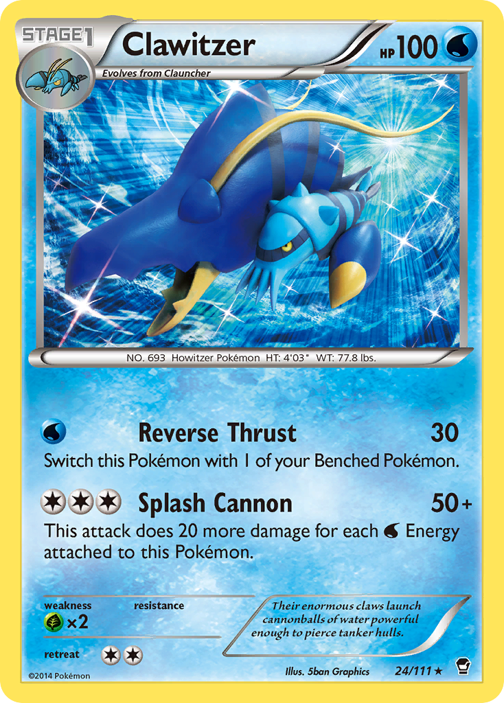 Clawitzer (24/111) [XY: Furious Fists] | Eastridge Sports Cards & Games