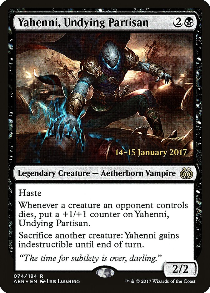 Yahenni, Undying Partisan [Aether Revolt Prerelease Promos] | Eastridge Sports Cards & Games