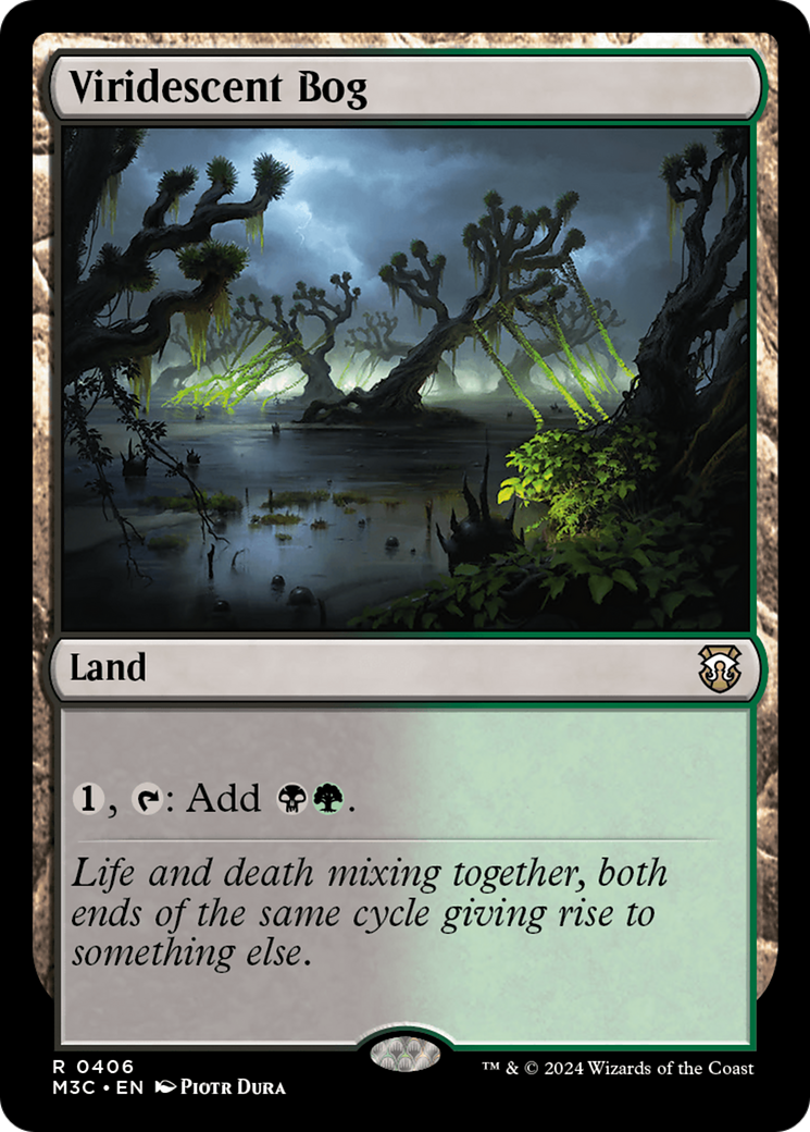 Viridescent Bog (Ripple Foil) [Modern Horizons 3 Commander] | Eastridge Sports Cards & Games