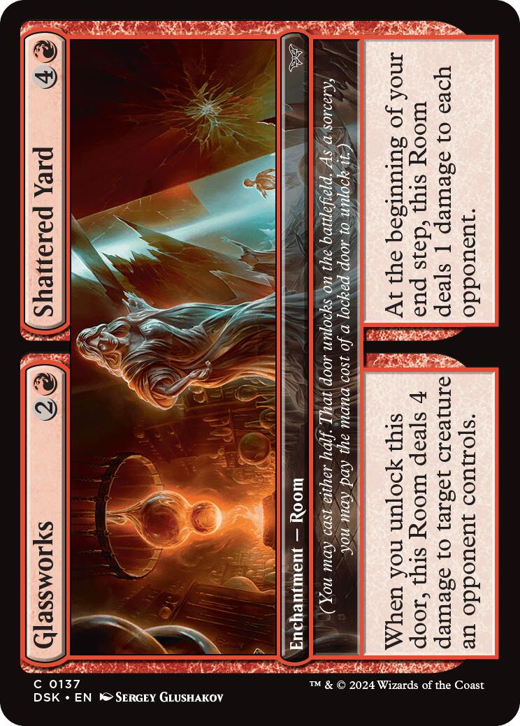 Glassworks // Shattered Yard [Duskmourn: House of Horror] | Eastridge Sports Cards & Games