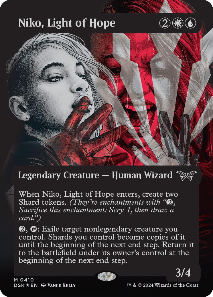 Niko, Light of Hope (Showcase) (Textured) [Duskmourn: House of Horror] | Eastridge Sports Cards & Games