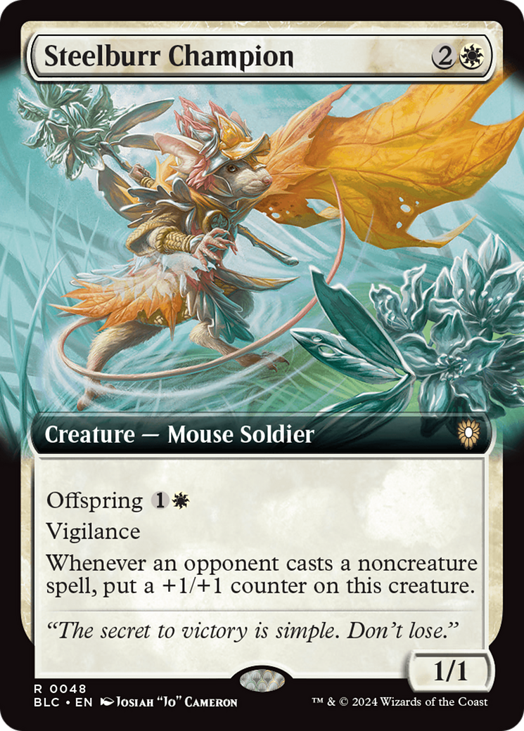 Steelburr Champion (Extended Art) [Bloomburrow Commander] | Eastridge Sports Cards & Games