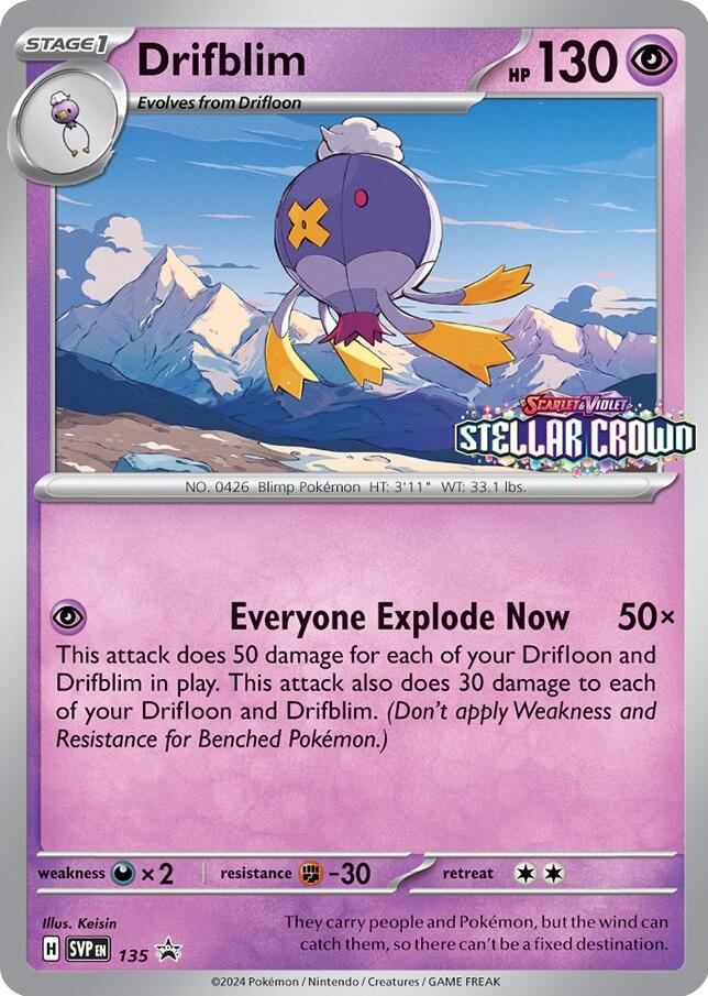 Drifblim (SVP135) [Scarlet & Violet: Black Star Promos] | Eastridge Sports Cards & Games