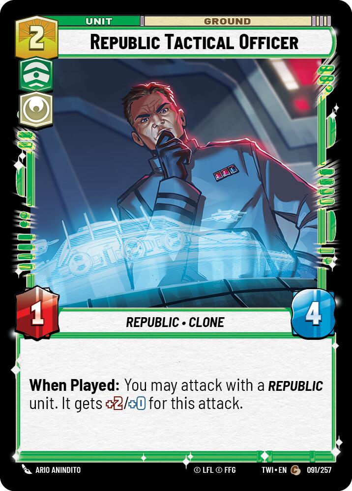 Republic Tactical Officer (091/257) (091/257) [Twilight of the Republic] | Eastridge Sports Cards & Games